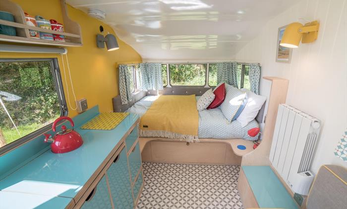 Cerys Vintage Caravan inside